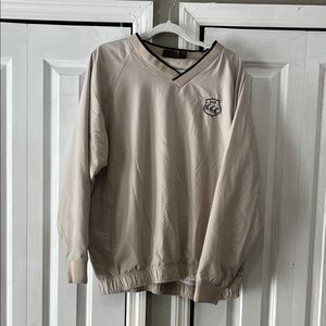 Men's Classic Beige Windbreaker by [Brand]